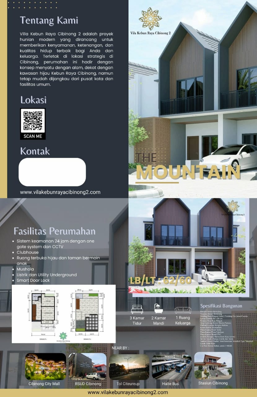 BROSUR THE MOUNTAIN 2 LANTAI